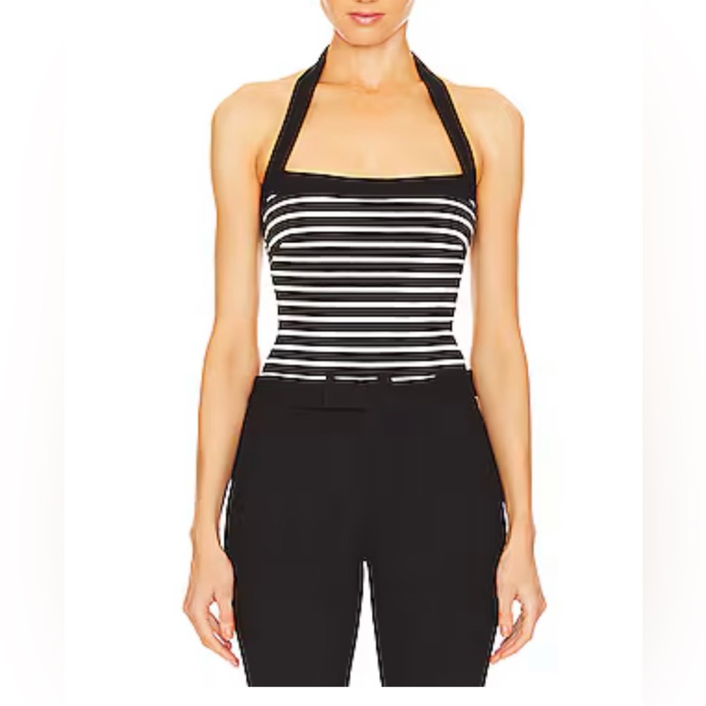Nicholas Laney Square Neck Contrast Bodysuit